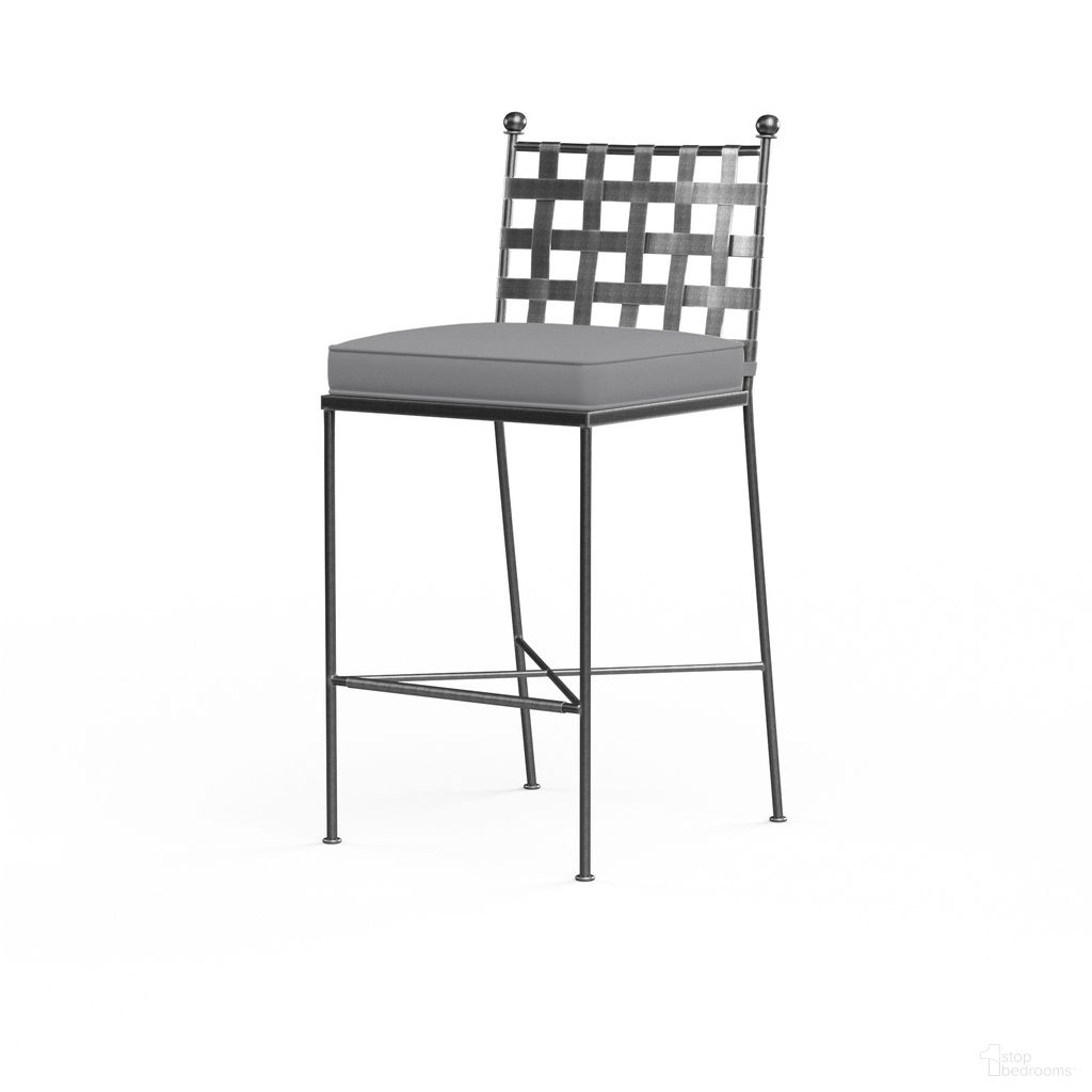 The appearance of Provence Barstool in Canvas Granite designed by Sunset West in the traditional interior design. This canvas granite piece of furniture was selected by 1StopBedrooms from Provence Collection to add a touch of cosiness and style into your home. Sku: SW3201-7B-5402. Material: Wrought Iron.