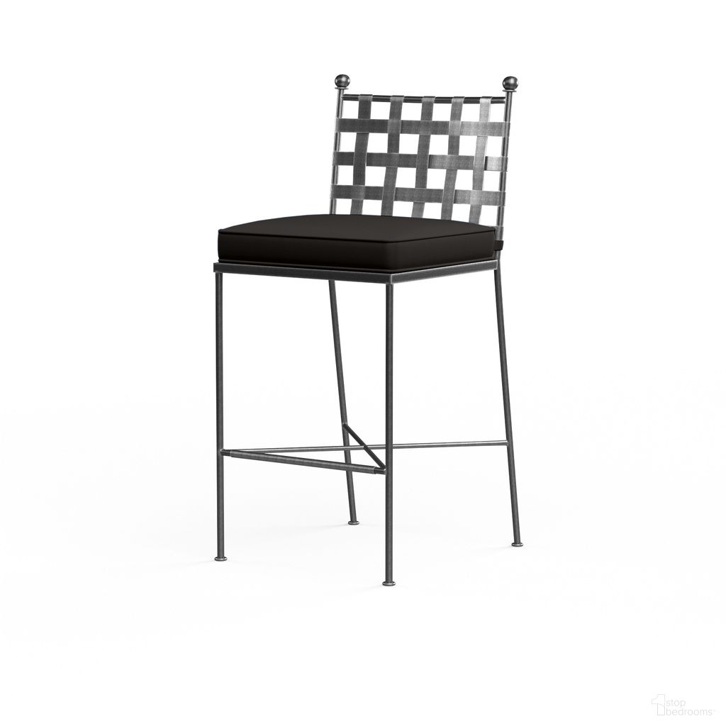 The appearance of Provence Barstool in Spectrum Carbon designed by Sunset West in the traditional interior design. This spectrum carbon piece of furniture was selected by 1StopBedrooms from Provence Collection to add a touch of cosiness and style into your home. Sku: SW3201-7B-48085. Material: Wrought Iron.