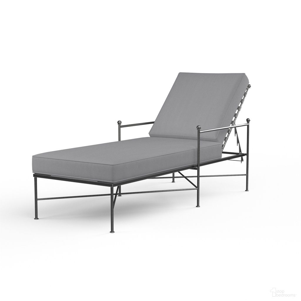 The appearance of Provence Chaise Lounge in Canvas Granite designed by Sunset West in the traditional interior design. This canvas granite piece of furniture  was selected by 1StopBedrooms from Provence Collection to add a touch of cosiness and style into your home. Sku: SW3201-9-5402. Material: Wrought Iron.
