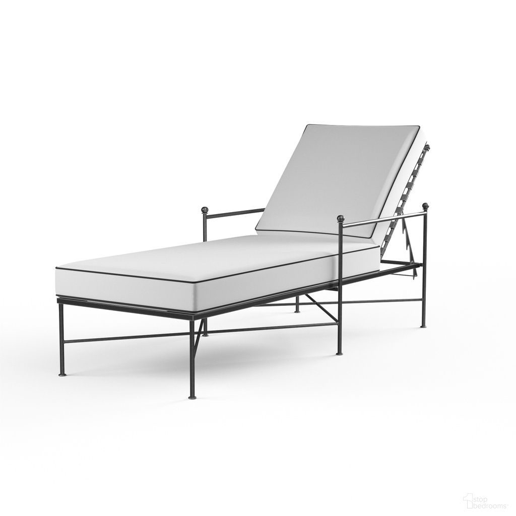 The appearance of Provence Chaise Lounge in Canvas Natural designed by Sunset West in the traditional interior design. This canvas natural piece of furniture was selected by 1StopBedrooms from Provence Collection to add a touch of cosiness and style into your home. Sku: SW3201-9-5404. Material: Wrought Iron.