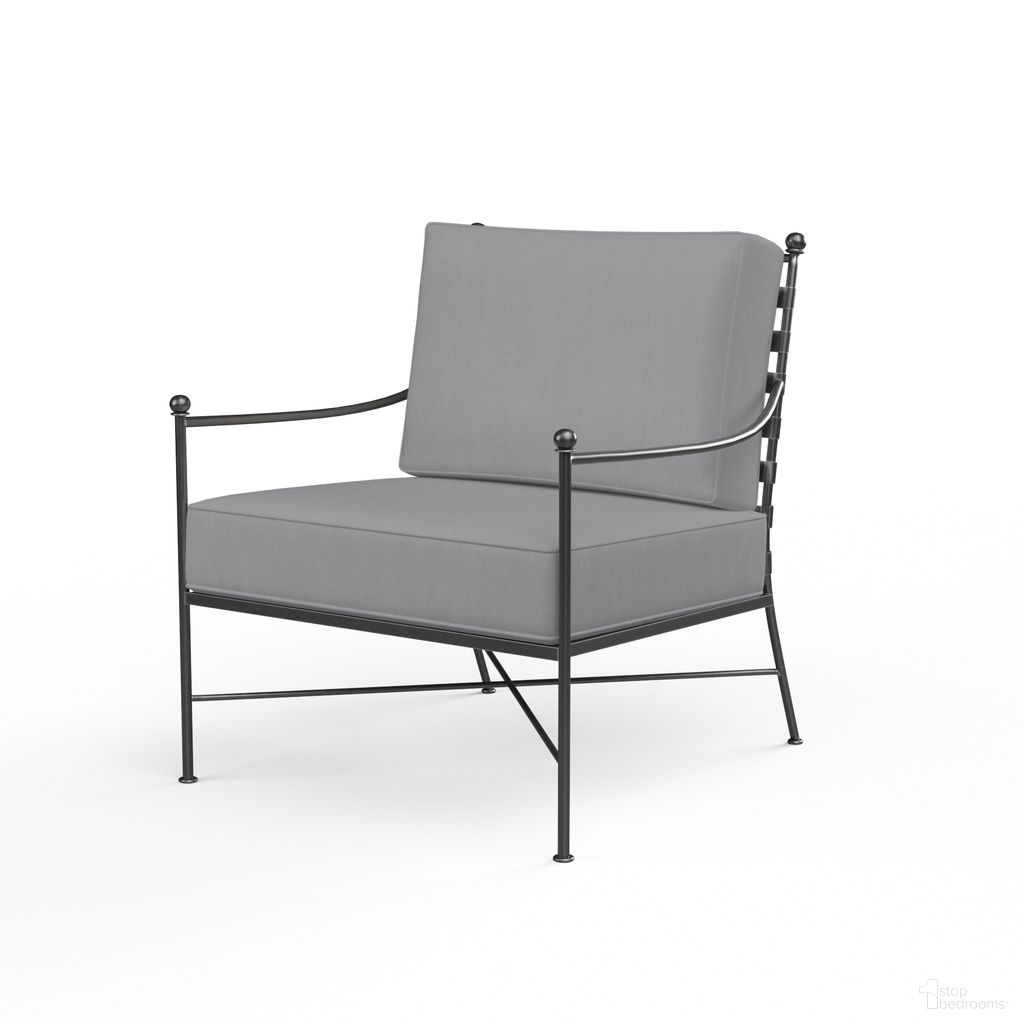 The appearance of Provence Club Chair in Canvas Granite designed by Sunset West in the traditional interior design. This canvas granite piece of furniture  was selected by 1StopBedrooms from Provence Collection to add a touch of cosiness and style into your home. Sku: SW3201-21-5402. Material: Wrought Iron.