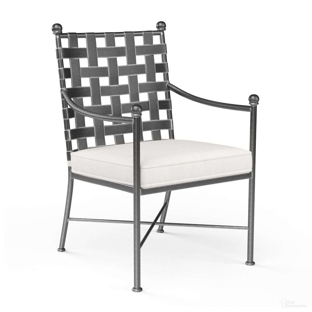 The appearance of Provence Dining Chair in Canvas White designed by Sunset West in the traditional interior design. This canvas white piece of furniture was selected by 1StopBedrooms from Provence Collection to add a touch of cosiness and style into your home. Sku: SW3201-1-57003. Material: Wrought Iron.