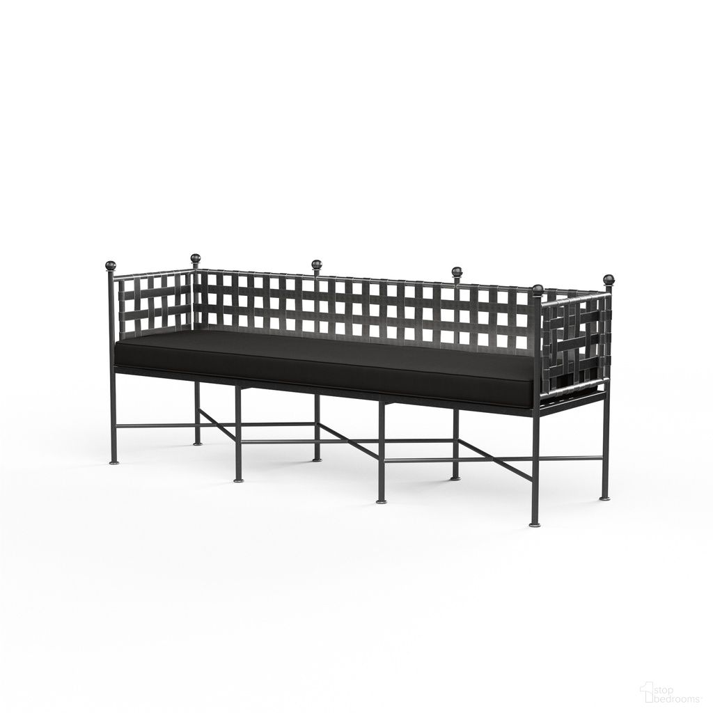 The appearance of Provence Garden Bench in Spectrum Carbon designed by Sunset West in the traditional interior design. This spectrum carbon piece of furniture  was selected by 1StopBedrooms from Provence Collection to add a touch of cosiness and style into your home. Sku: SW3201-BNCH-48085. Material: Wrought Iron.