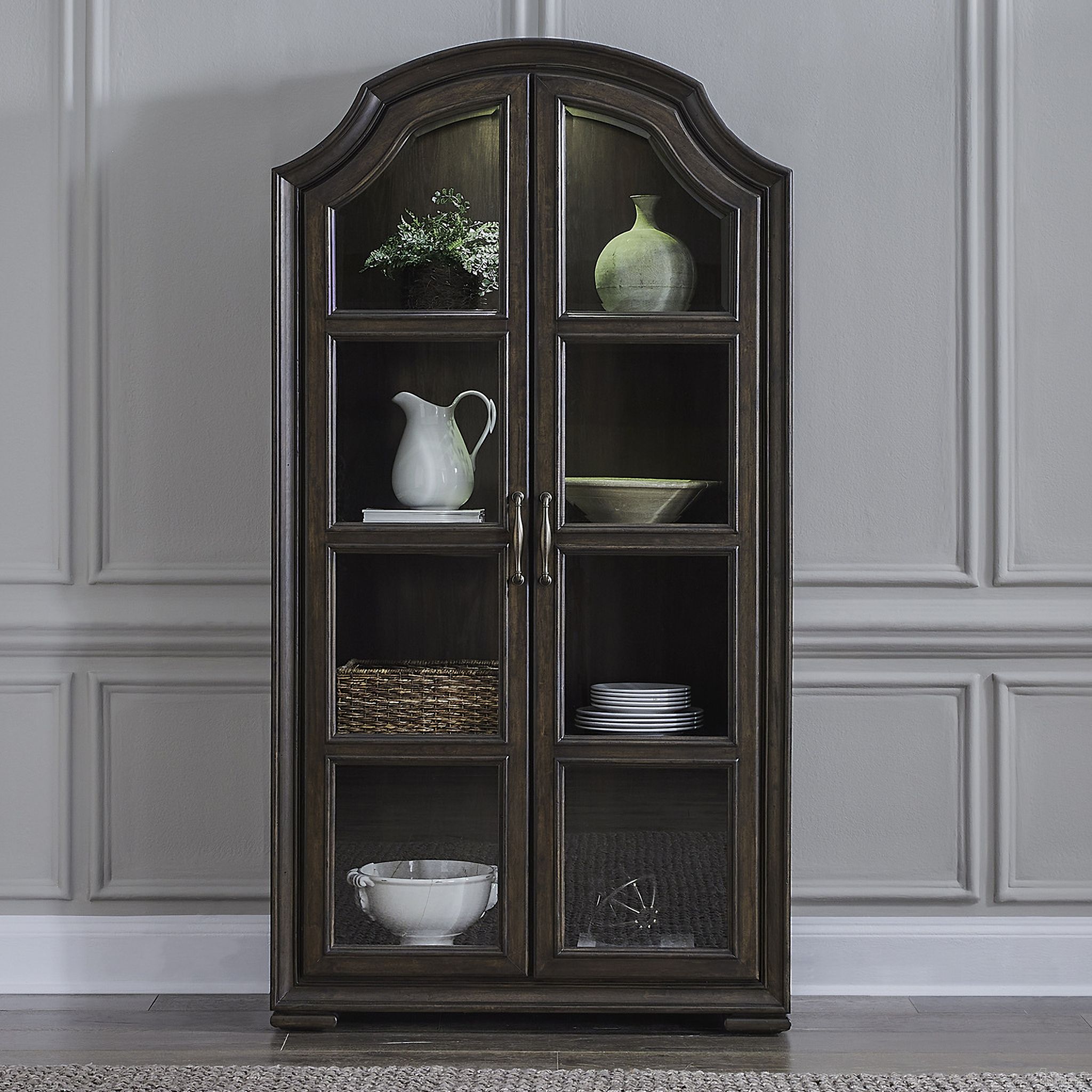 The appearance of Provence Park Bunching Display Cabinet In Chateau designed by Liberty in the traditional interior design. This chateau piece of furniture was selected by 1StopBedrooms from Provence Park Collection to add a touch of cosiness and style into your home. Sku: 765-CH4484. Material: Solid Rubberwood.