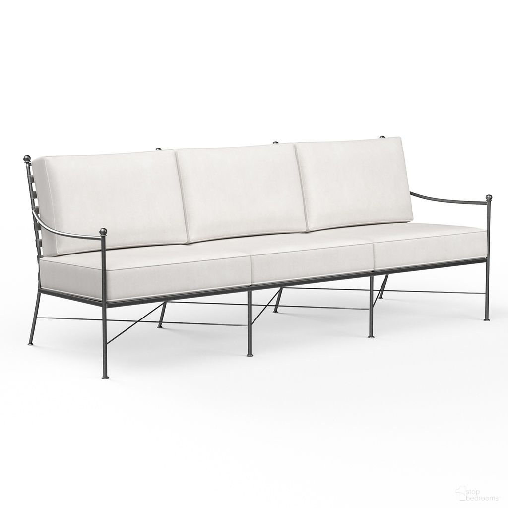 The appearance of Provence Sofa in Canvas Flax designed by Sunset West in the traditional interior design. This canvas flax piece of furniture was selected by 1StopBedrooms from Provence Collection to add a touch of cosiness and style into your home. Sku: SW3201-23-FLAX-STKIT. Material: Wrought Iron.