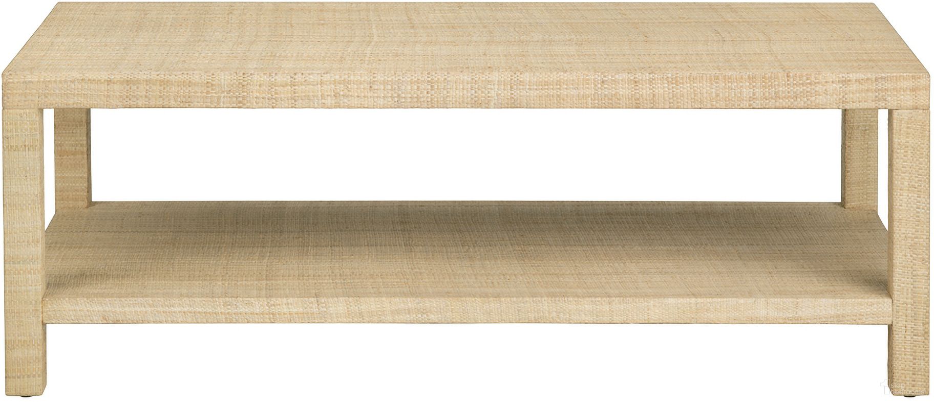 Providence Rafia Cocktail Table In Tan