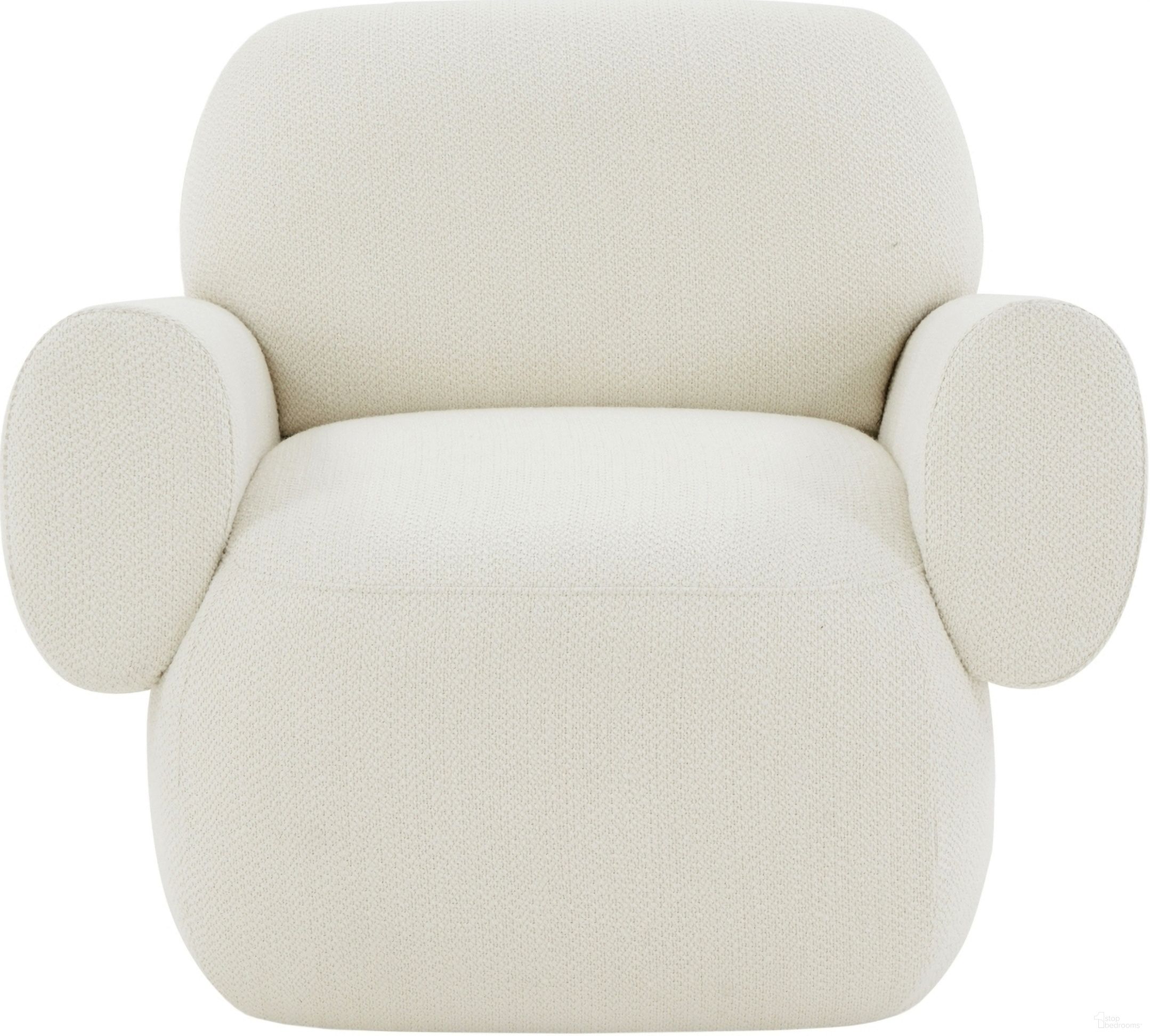 Pryce Upholstered Accent Chair In Ivory