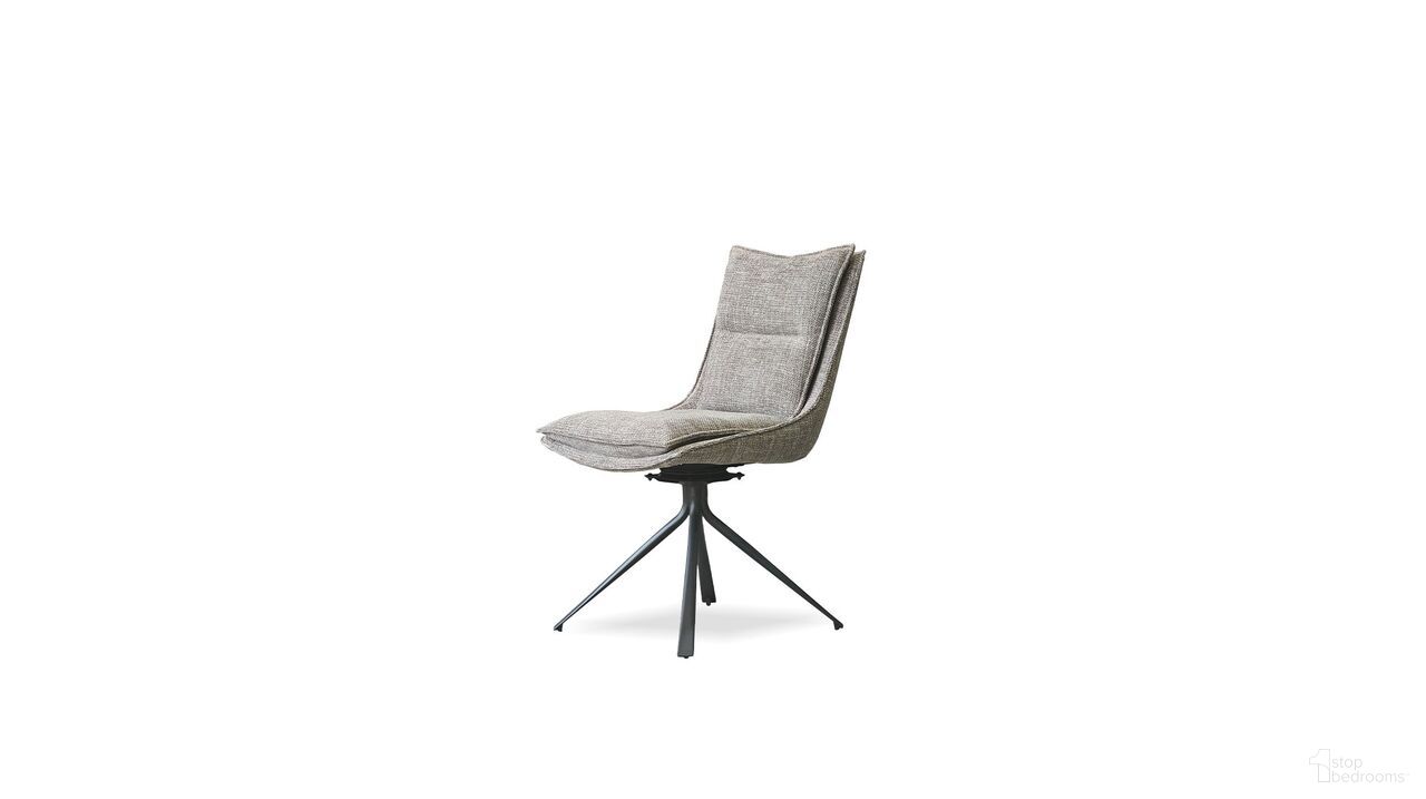 The appearance of Puccini Swivel Dining Chair Set of 2 Black Powder Coated Steel Base In Chacha Chocolate designed by Mobital in the modern / contemporary interior design. This chacha chocolate piece of furniture  was selected by 1StopBedrooms from Puccini Collection to add a touch of cosiness and style into your home. Sku: DCH-PUCC-CHCH-BLASW. Material: Metal. Chair Type: Side Chair.