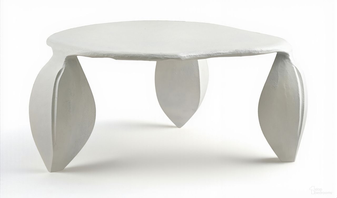 Pueblo Aluminum Coffee Table In Cream