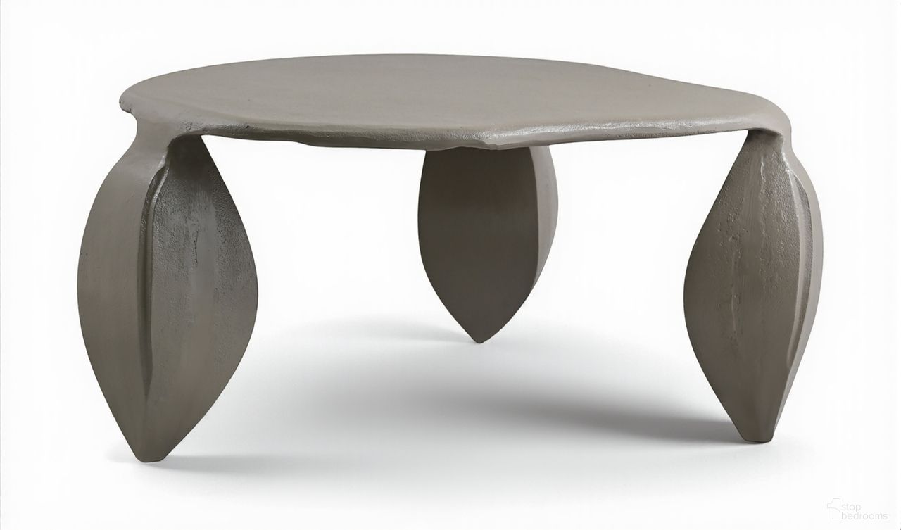 Pueblo Aluminum Coffee Table In Taupe