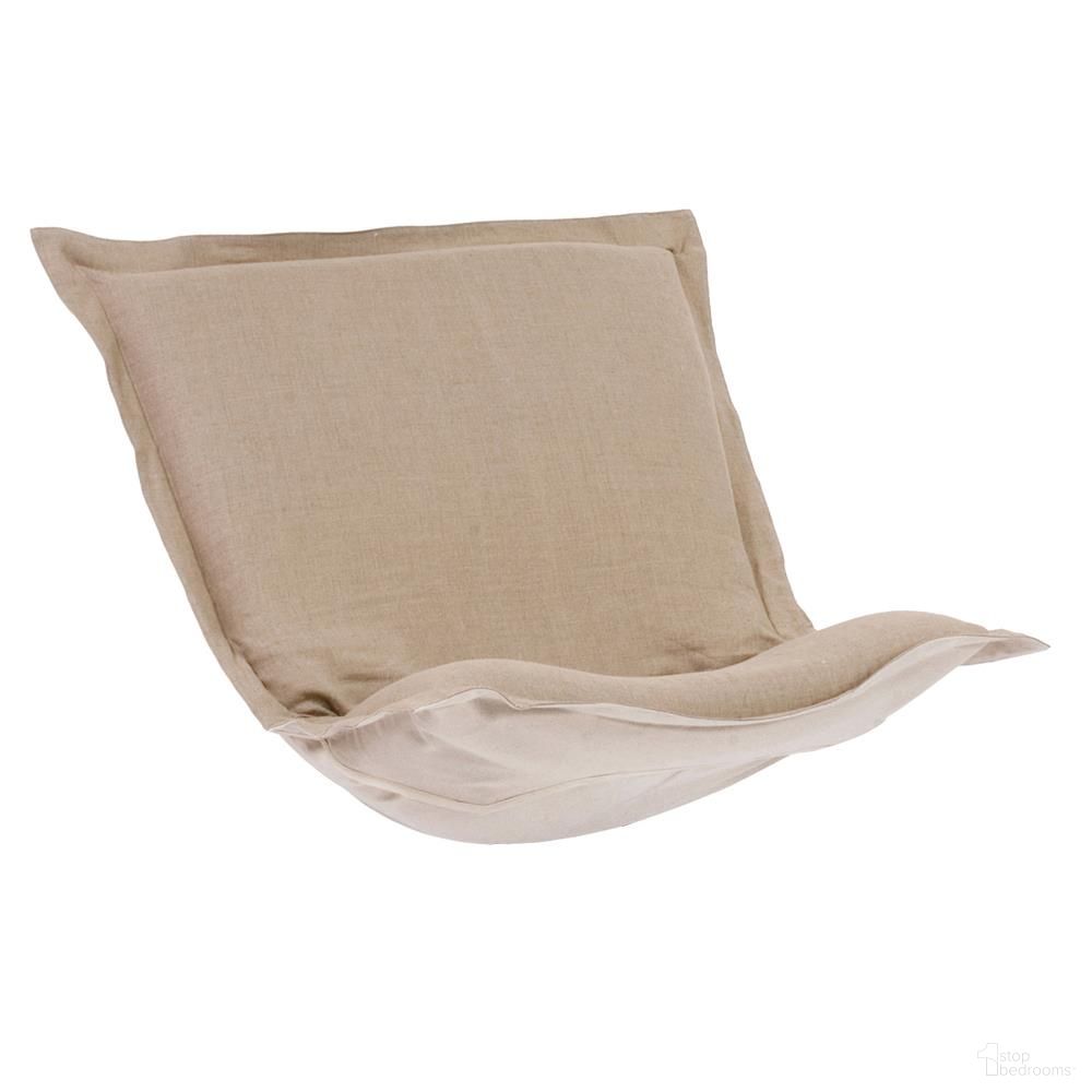 Puff Chair Cushion Linen Slub (Cushion and Cover Only) In Natural