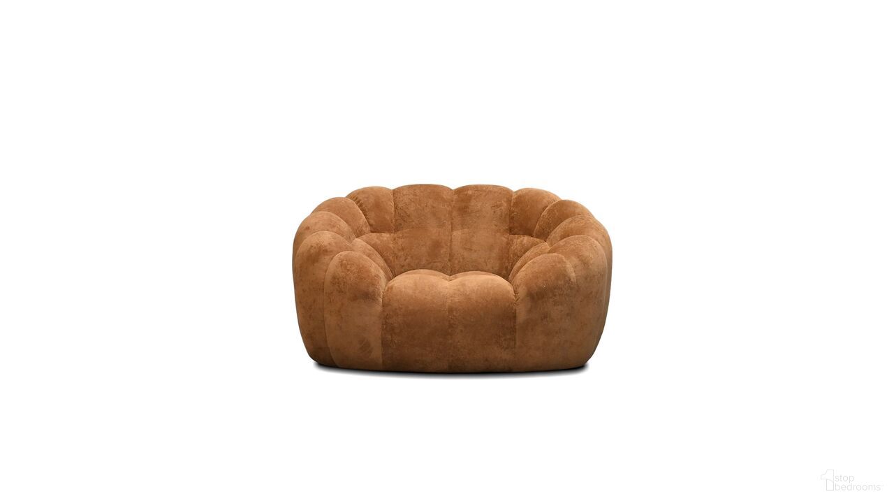 The appearance of Puffin 52 Inch Lounge Chair In Toffee designed by Mobital in the  interior design. This toffee piece of furniture  was selected by 1StopBedrooms from Puffin Collection to add a touch of cosiness and style into your home. Sku: LCH-PUFF-TOFF-CHFA. Material: Feather.