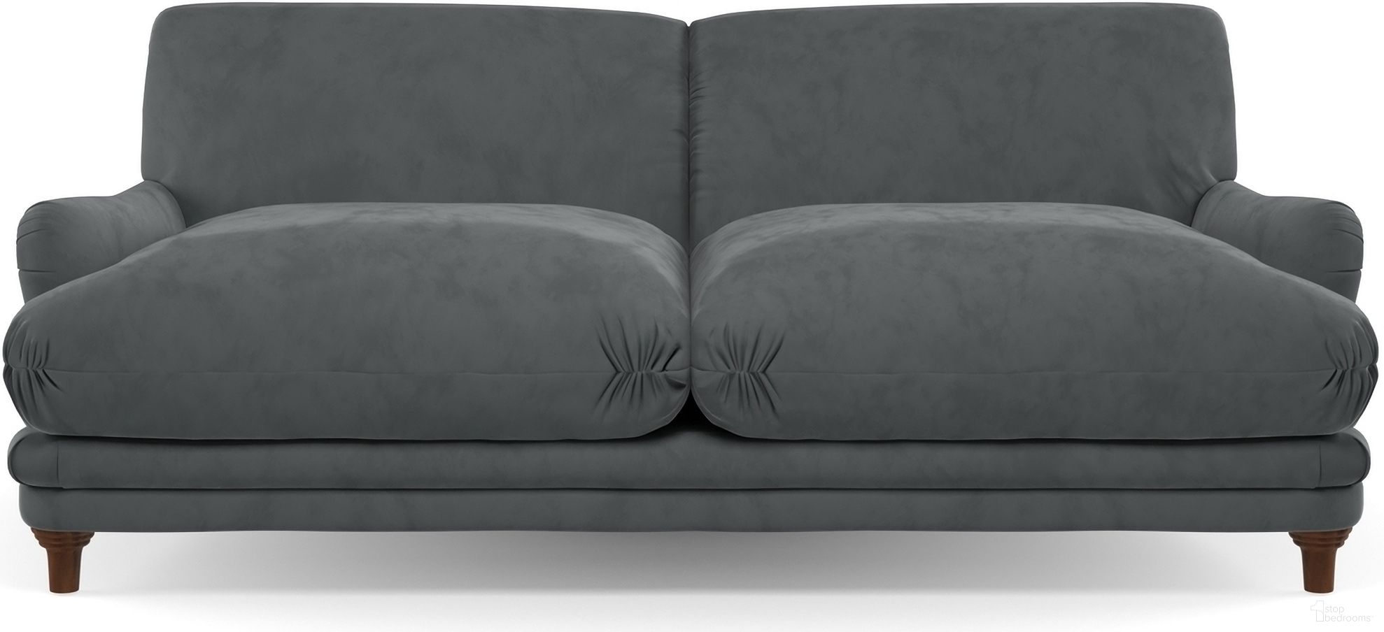 The appearance of Puffy Sofa In Platinum designed by Aeon in the modern / contemporary interior design. This platinum piece of furniture  was selected by 1StopBedrooms from  to add a touch of cosiness and style into your home. Sku: AETH293-Platinum. Material: Velvet.