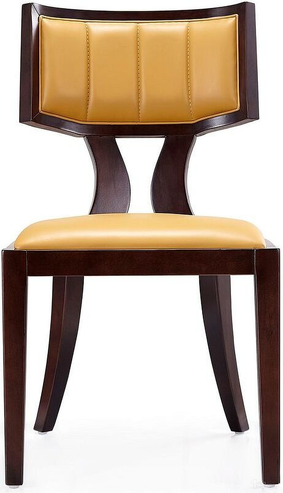 The appearance of Pulitzer Dining Chair (Set of 2) in Camel and Walnut designed by Manhattan Comfort in the traditional interior design. This camel piece of furniture  was selected by 1StopBedrooms from Pulitzer Collection to add a touch of cosiness and style into your home. Sku: DC001-CL. Material: Wood. Chair Type: Side Chair.