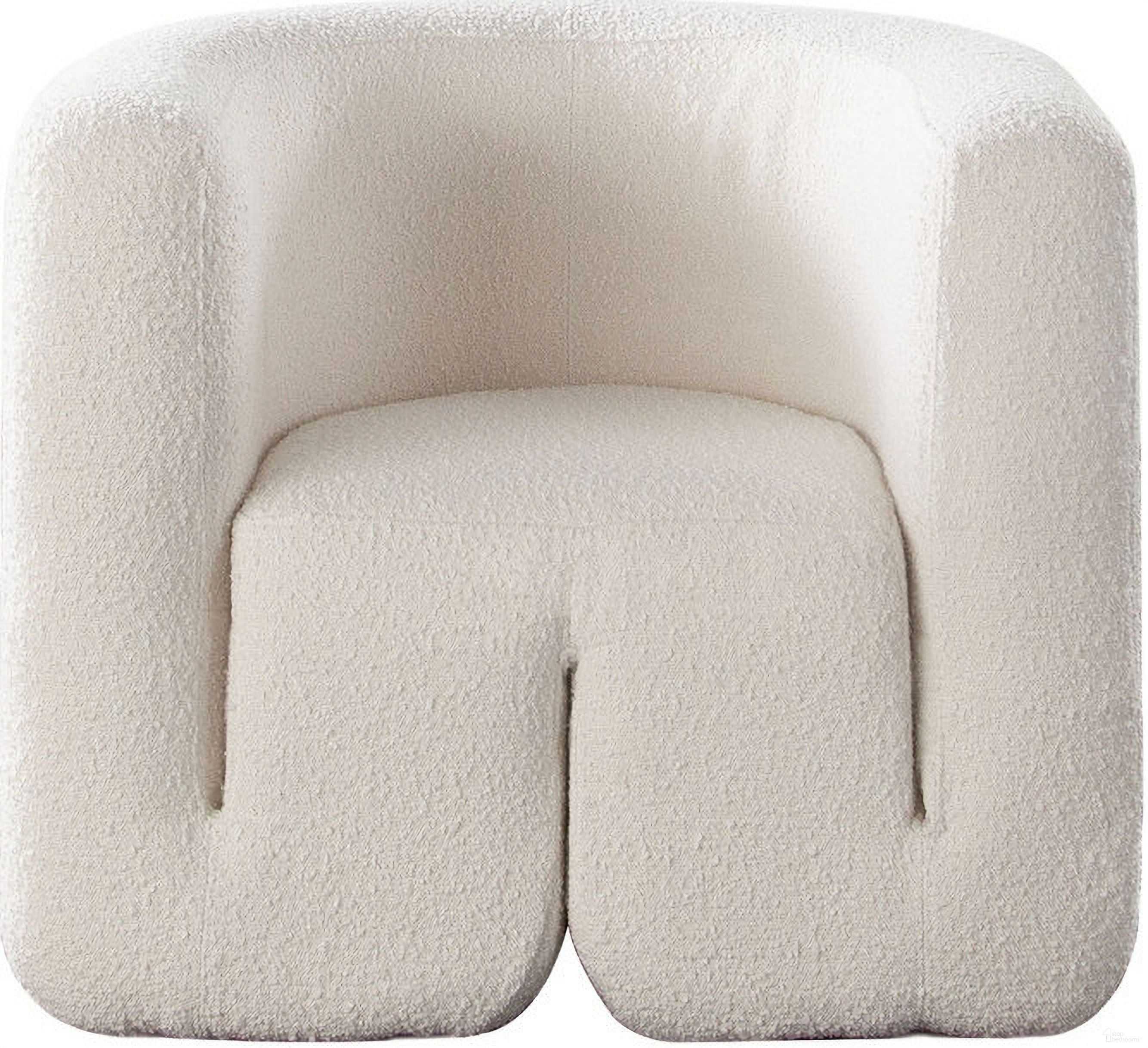 The appearance of Pulse Accent Chair In Ivory Boucle Fabric designed by Diamond Sofa in the modern / contemporary interior design. This ivory piece of furniture  was selected by 1StopBedrooms from Pulse Collection to add a touch of cosiness and style into your home. Sku: PULSECHIV. Material: Boucle.