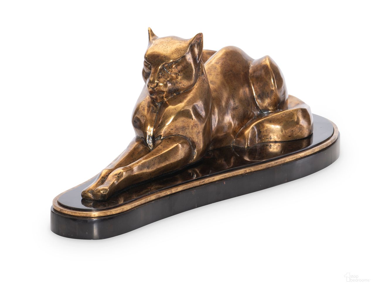 Puma Sculpture In Brass and Black