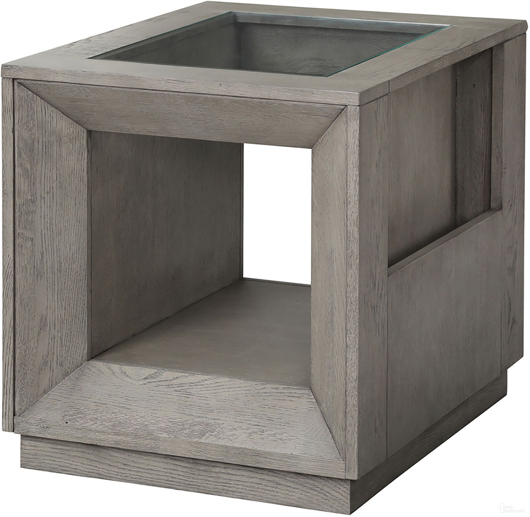 The appearance of Pure Modern Soft Moonstone Glass Top End Table designed by Parker House in the transitional interior design. This gray piece of furniture was selected by 1StopBedrooms from Pure Modern Collection to add a touch of cosiness and style into your home. Sku: PUR#02. Material: Solid Oak.