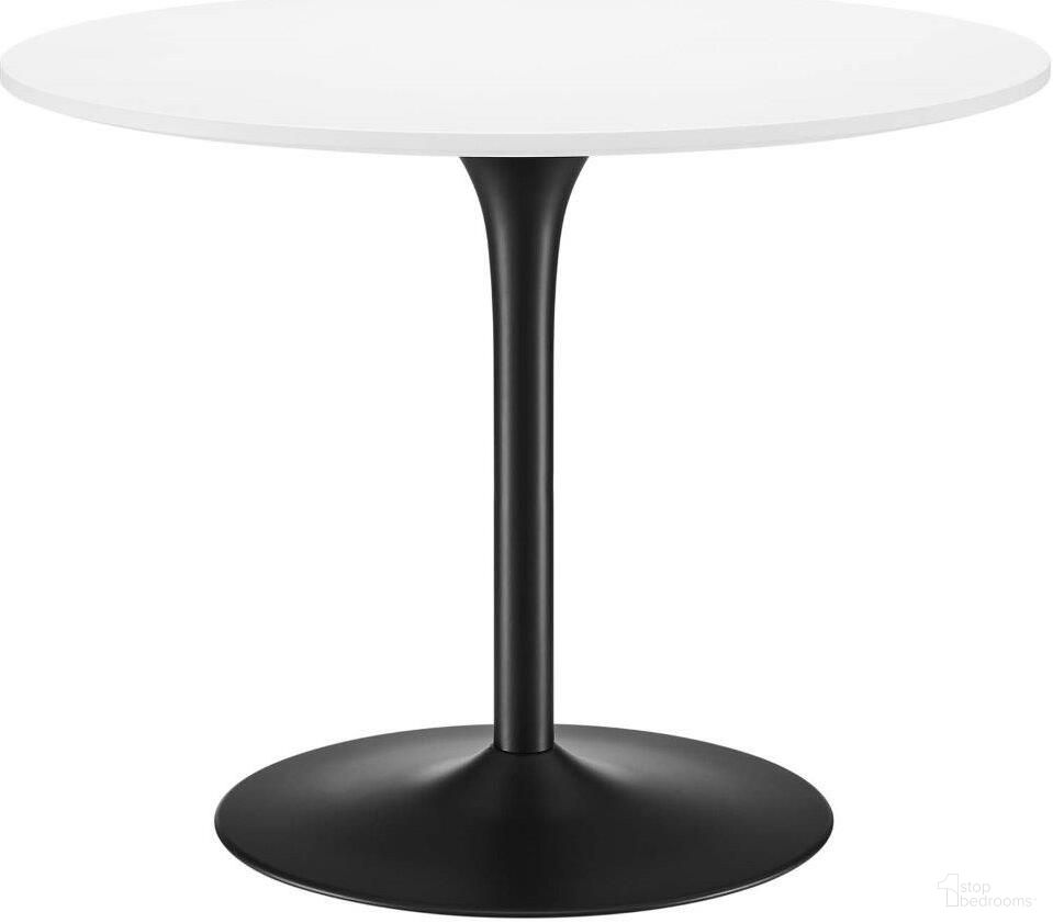 Pursuit 40 Inch Dining Table In White Black