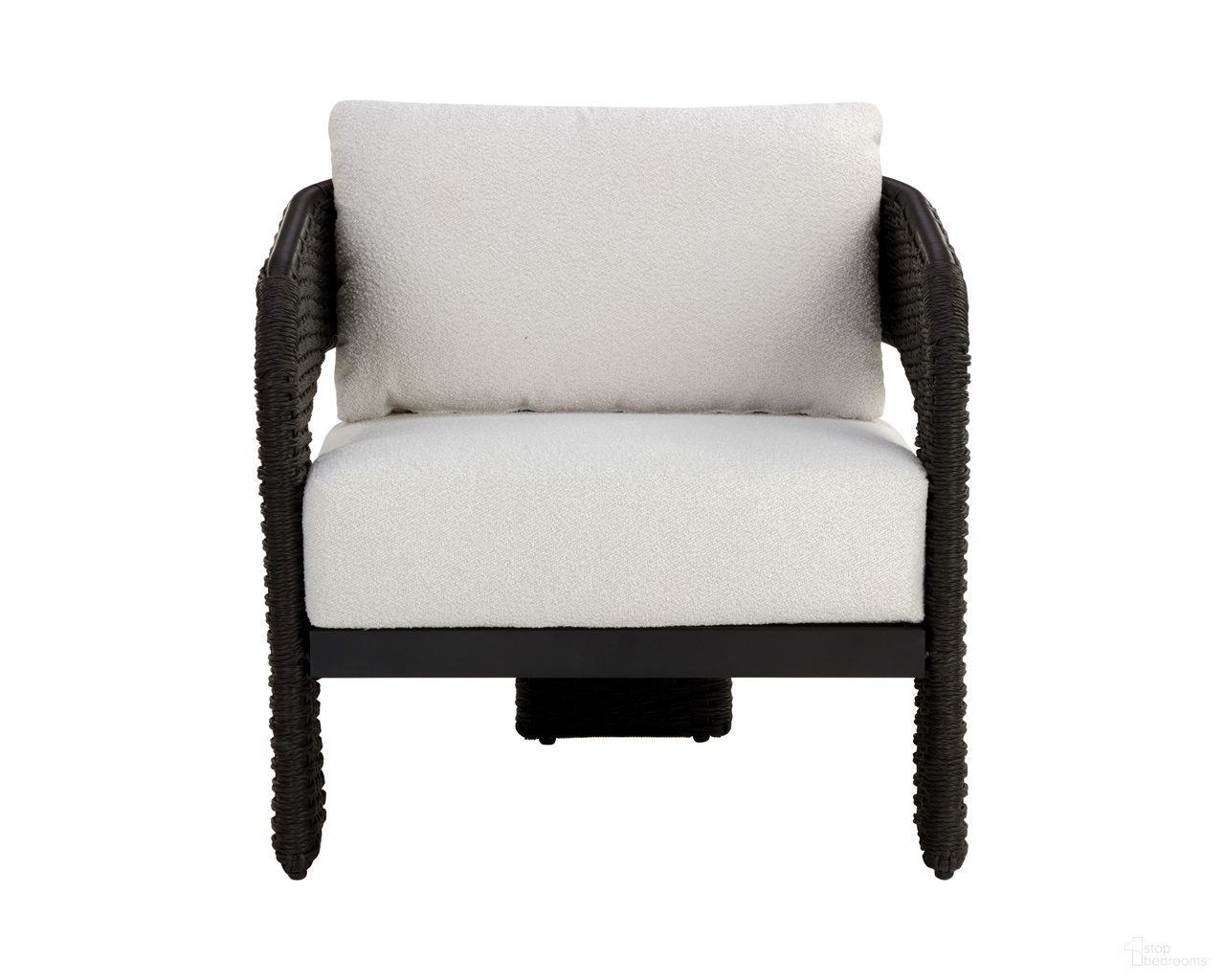 Pylos Lounge Chair In Black and Louis Cream
