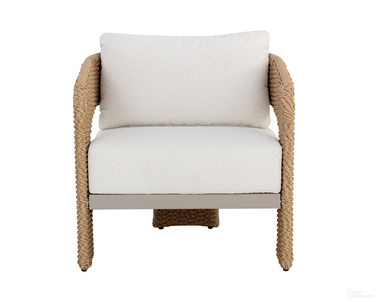 Pylos Lounge Chair In Natural and Louis Cream