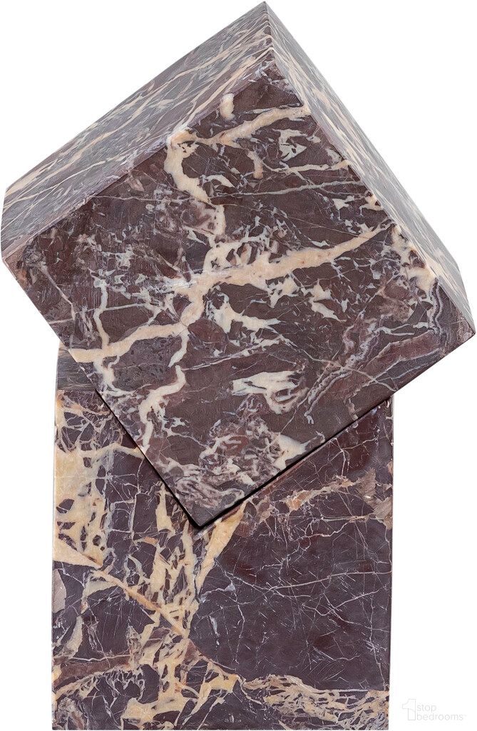 The appearance of Quad Marble Decorative Cube In Cherry designed by Meridian in the modern / contemporary interior design. This cherry piece of furniture was selected by 1StopBedrooms from Quad Collection to add a touch of cosiness and style into your home. Sku: ACC107-Cherry. Material: Marble.