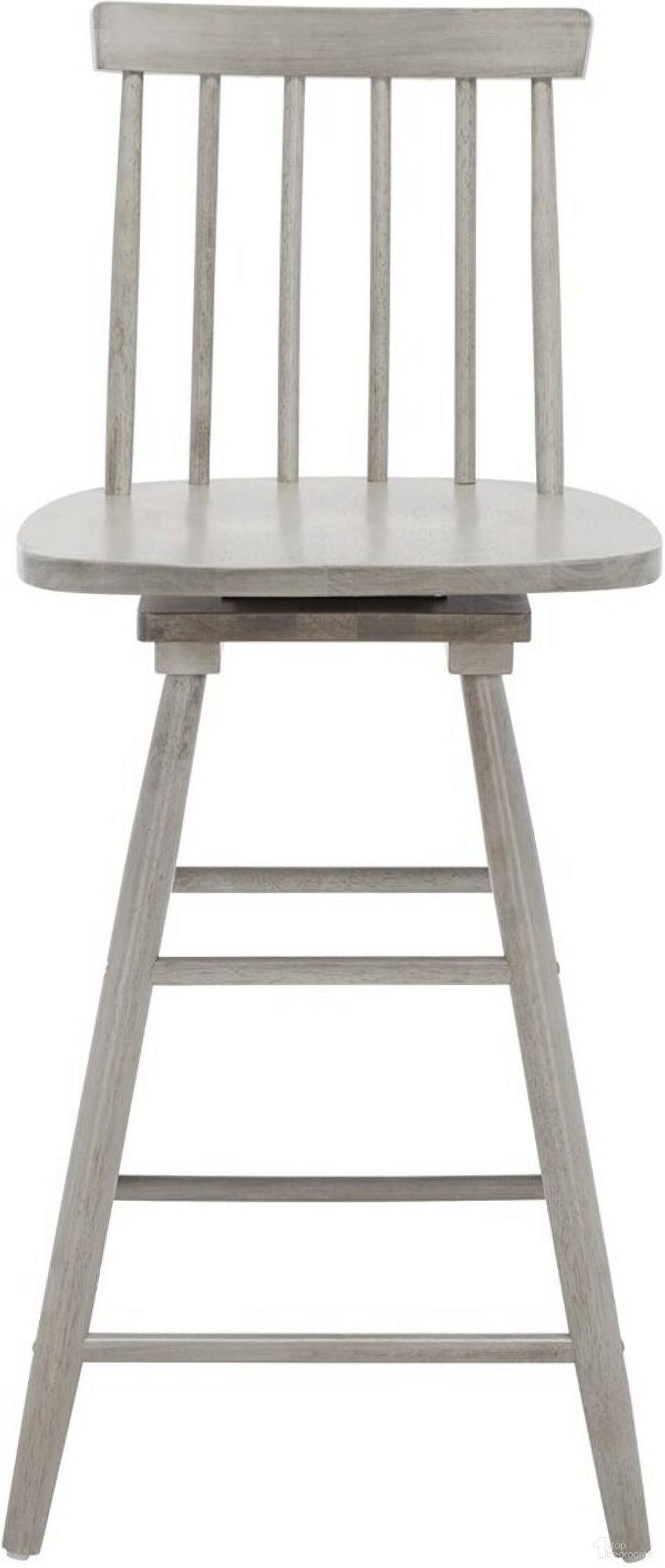 Quai Swivel Counter Stool in Grey