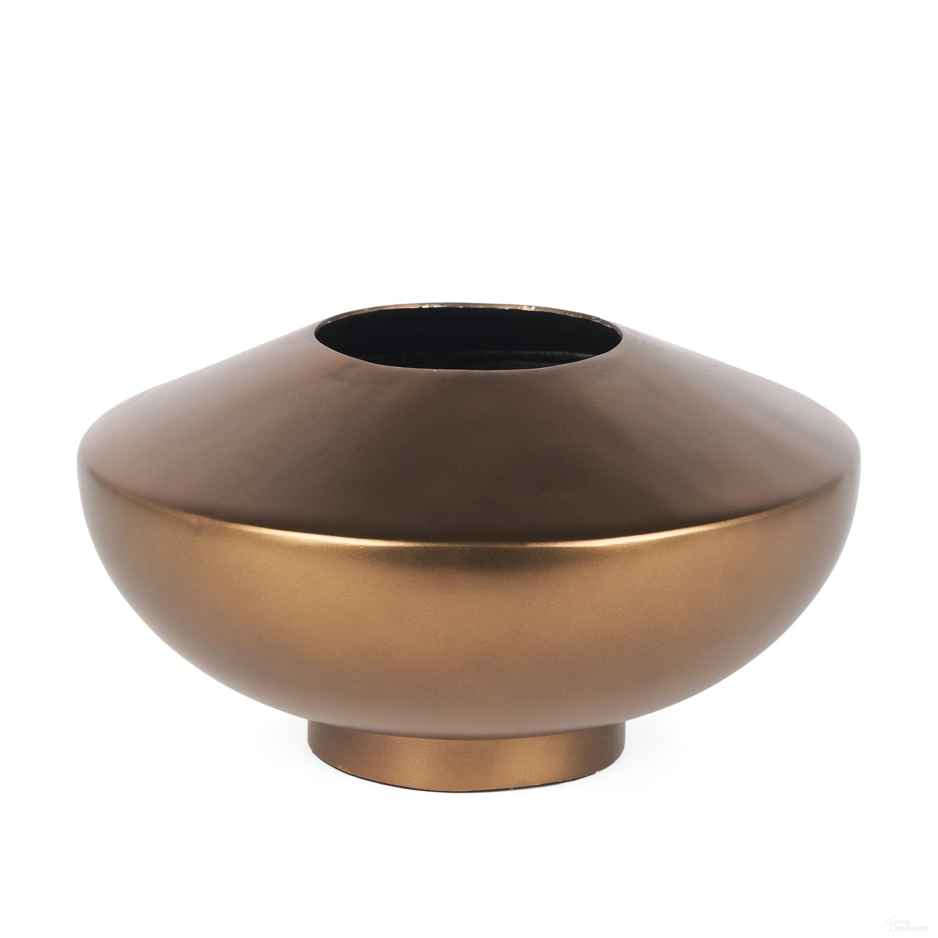 Quiana Metal Large Vase In Gold