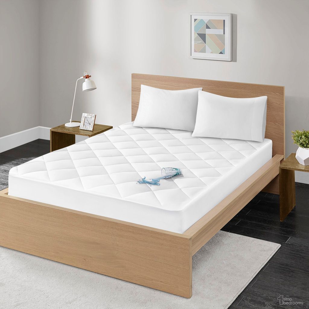 The appearance of Quiet Nights 300 Thread Count Cotton Sateen Waterproof King Mattress Pad In White designed by Olliix in the transitional interior design. This white piece of furniture was selected by 1StopBedrooms from Quiet Nights Collection to add a touch of cosiness and style into your home. Sku: BASI16-0035. Bed Size: King. Material: Cotton. Mattress Size: King.