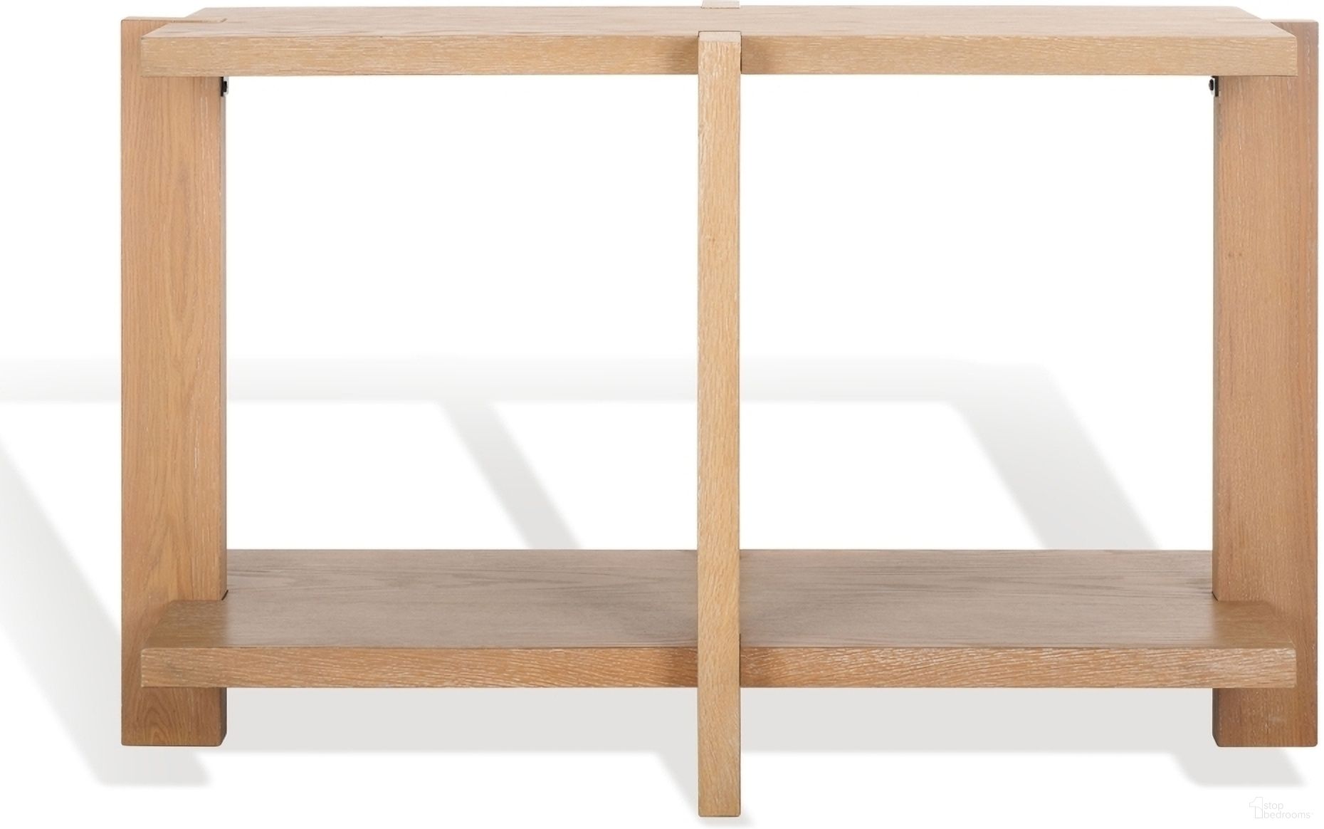 The appearance of Quigley Rectangle Wood Console Table In Weathered Grey designed by Safavieh Couture in the modern / contemporary interior design. This weathered grey piece of furniture  was selected by 1StopBedrooms from Quigley Collection to add a touch of cosiness and style into your home. Sku: SFV2168B. Material: MDF.