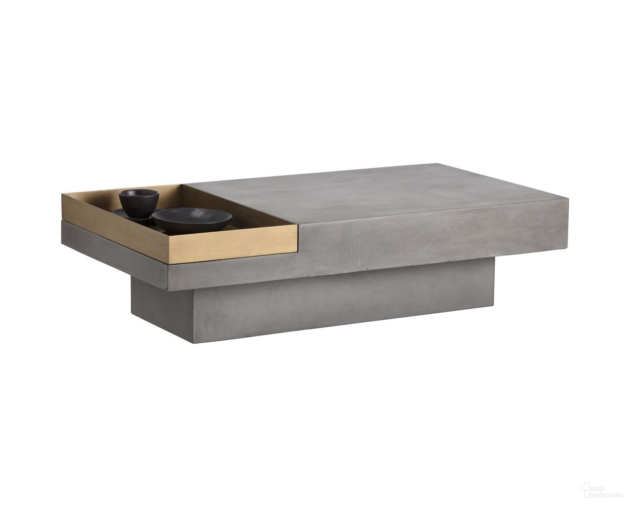 Quill Rectangular Coffee Table In Grey