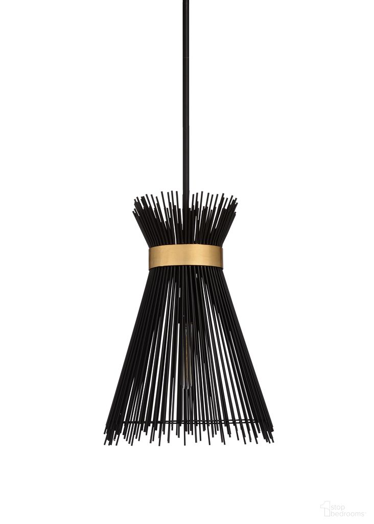The appearance of Quimby Pendant In Black designed by Wildwood in the modern / contemporary interior design. This black piece of furniture was selected by 1StopBedrooms from Wildwood Collection to add a touch of cosiness and style into your home. Sku: 67142. Material: Iron.