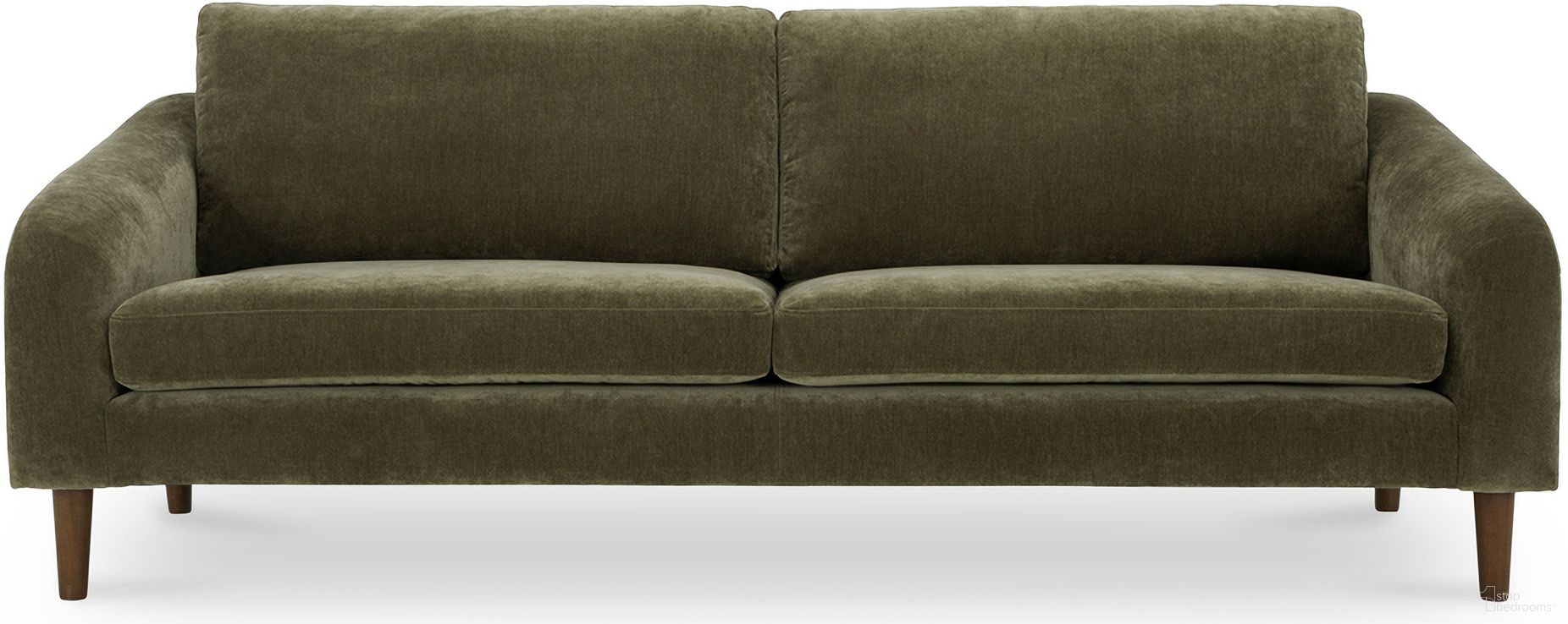 The appearance of Quinn Sofa In Cedar Green designed by Moes Home in the modern / contemporary interior design. This cedar piece of furniture was selected by 1StopBedrooms from Quinn Collection to add a touch of cosiness and style into your home. Sku: FO-1004-27. Material: Polyester.