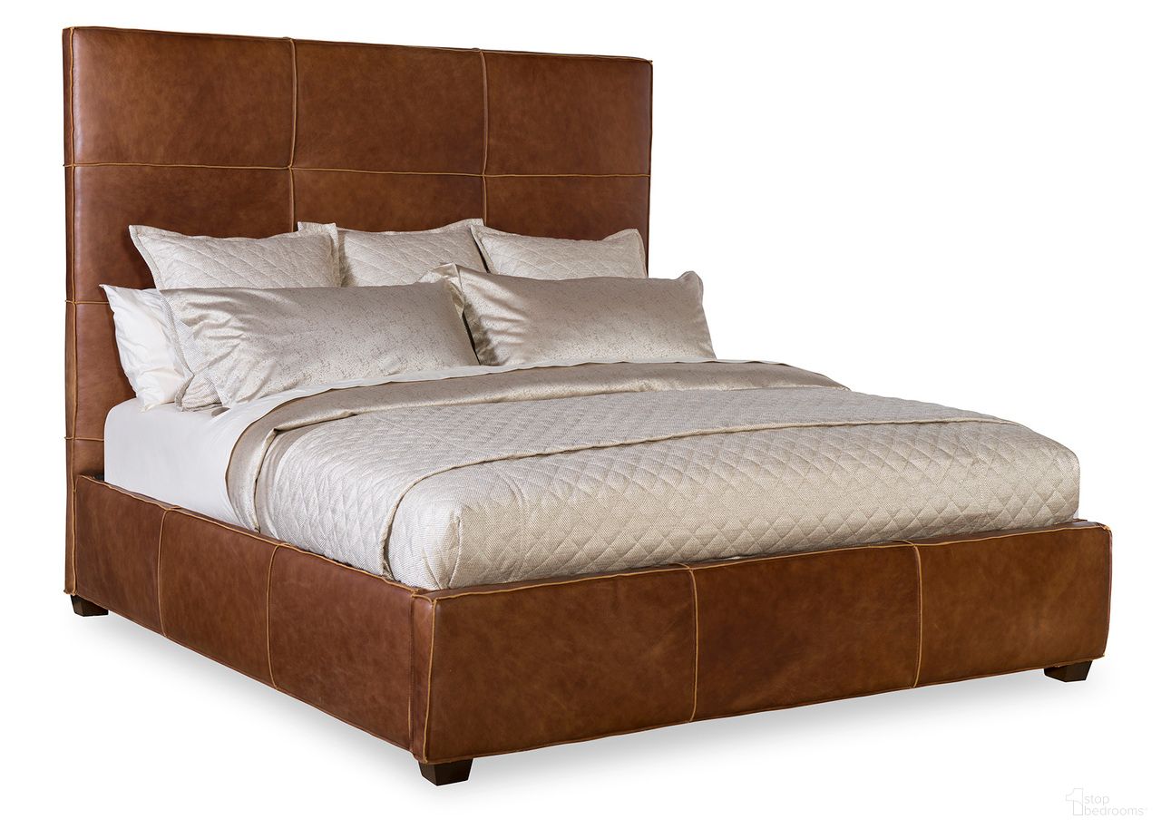 The appearance of Quintin King Bed In Hazelnut designed by Maitland-Smith in the modern / contemporary interior design. This hazelnut piece of furniture was selected by 1StopBedrooms from Maitland Smith Uph Collection to add a touch of cosiness and style into your home. Sku: RAB1501-K-BRI-HAZ. Material: Leather. Bed Size: King. Bed Type: Upholstered Bed.