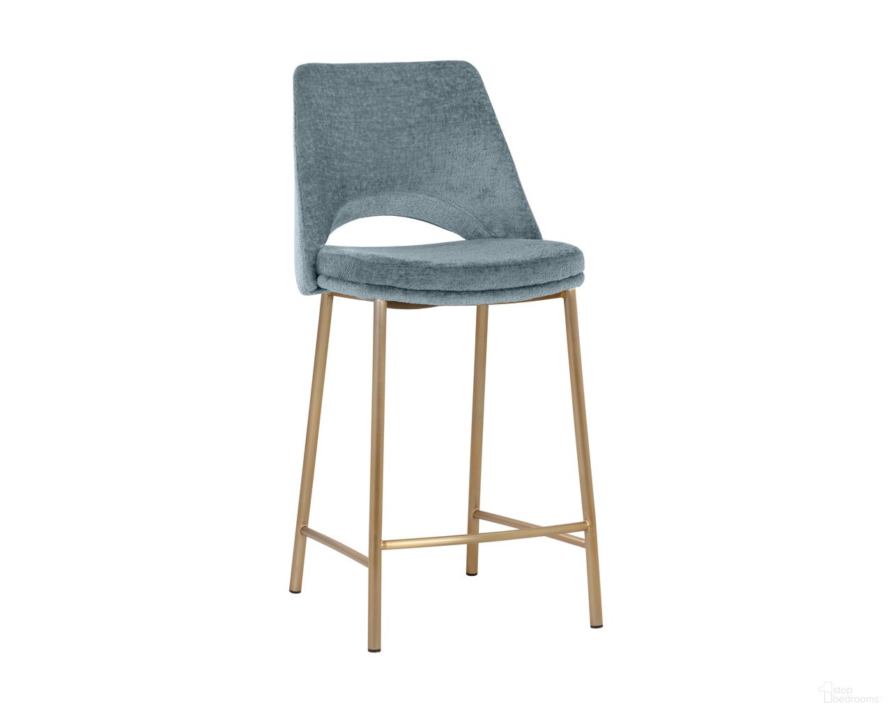 Radella Counter Stool In Bergen French Blue