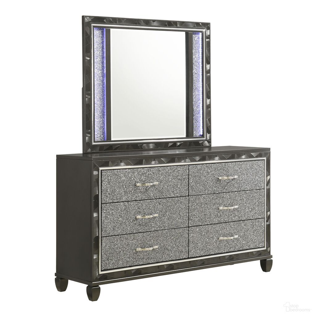 The appearance of Radiance Dresser In Black designed by New Classic in the modern / contemporary interior design. This black piece of furniture was selected by 1StopBedrooms from Radiance Collection to add a touch of cosiness and style into your home. Sku: B976K-050. Material: Wood.