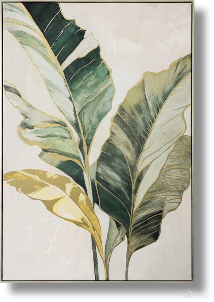 Radiant Tropic Botanica Canvas Wall Art In Gold