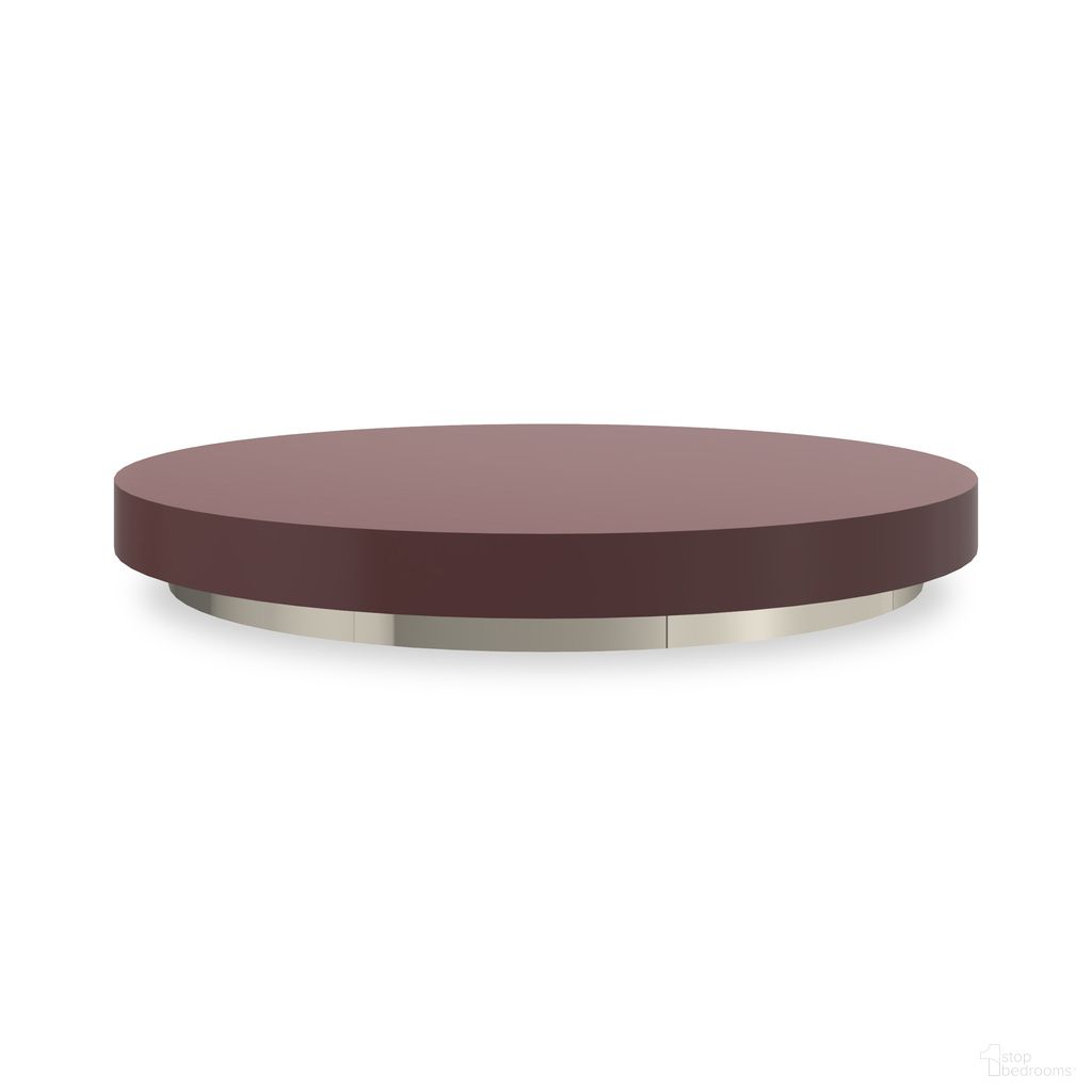 The appearance of Radius Cocktail Round Accent Tray In Red designed by Caracole in the modern / contemporary interior design. This red piece of furniture was selected by 1StopBedrooms from Radius Collection to add a touch of cosiness and style into your home. Sku: CLA-024-429. Material: Wood.