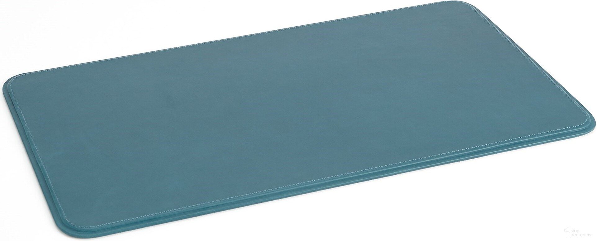 The appearance of Radius Edge Leather Desk Blotter In Azure designed by Global Views in the modern / contemporary interior design. This blue piece of furniture was selected by 1StopBedrooms from Radius Collection to add a touch of cosiness and style into your home. Sku: 993737. Material: Marble.