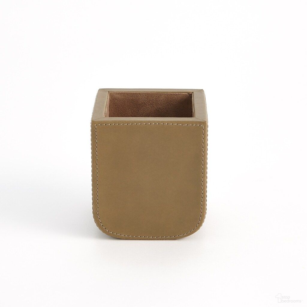 The appearance of Radius Edge Leather Pencil Cup In Putty designed by Global Views in the modern / contemporary interior design. This putty piece of furniture was selected by 1StopBedrooms from Radius Collection to add a touch of cosiness and style into your home. Sku: 993733. Material: Leather.