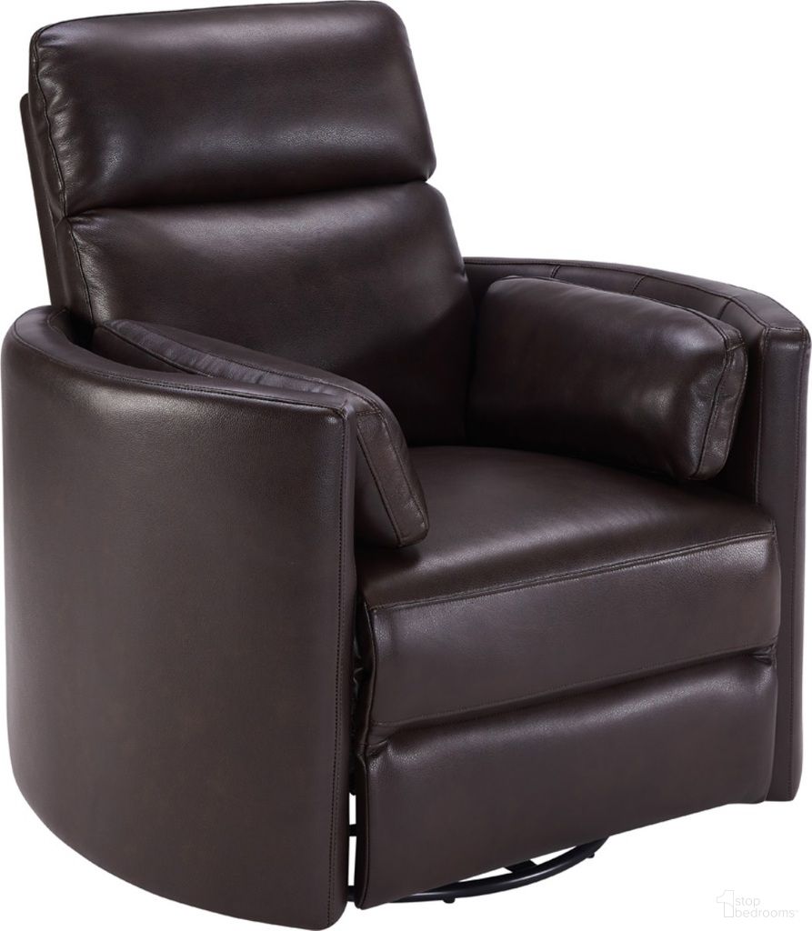 The appearance of Radius Florence Brown Cordless Power Swivel Glider Recliner designed by Parker House in the modern / contemporary interior design. This brown piece of furniture was selected by 1StopBedrooms from Radius Collection to add a touch of cosiness and style into your home. Sku: MRAD#812GSP-P25-FBR. Material: Top Grain Leather.