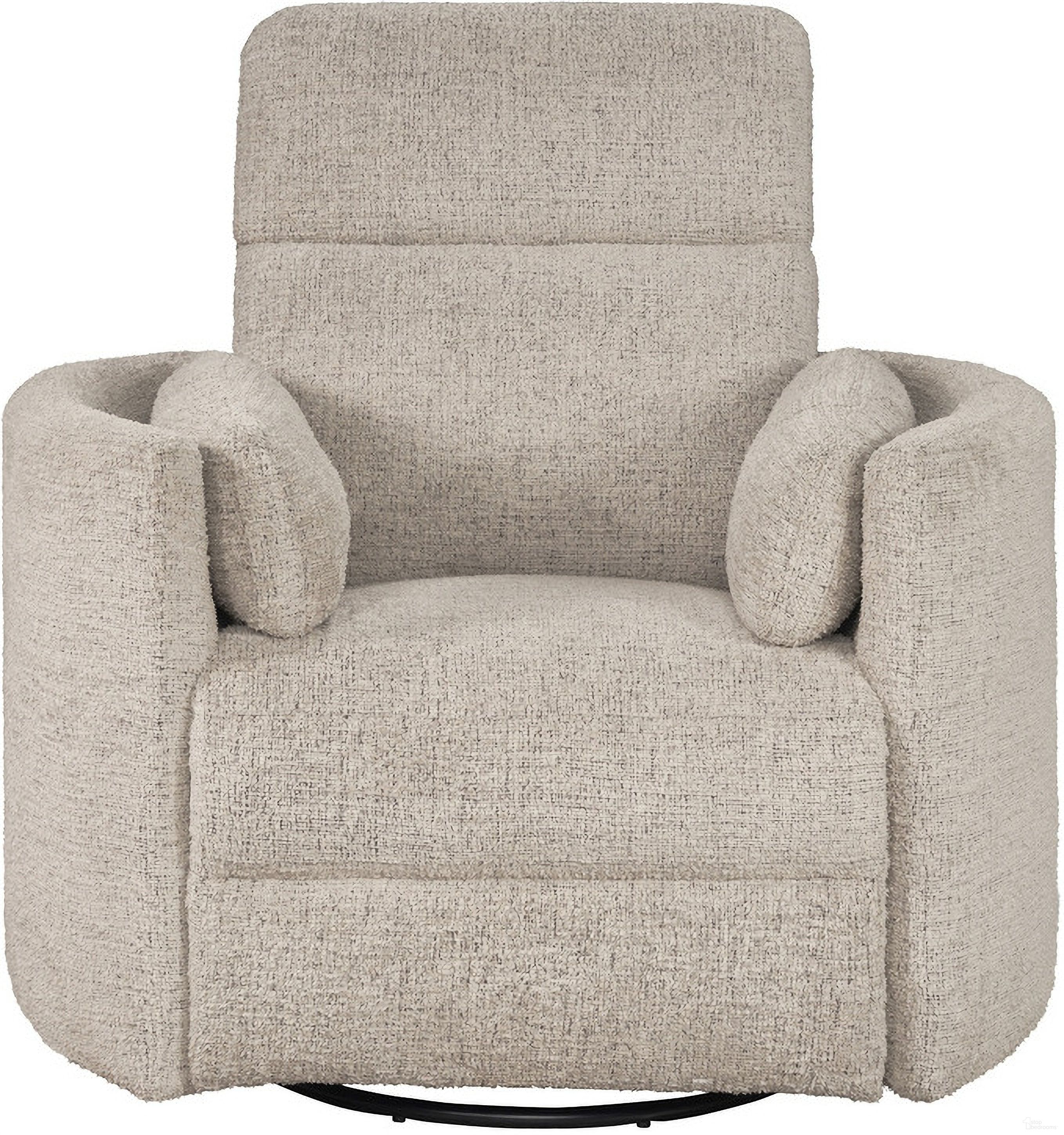 The appearance of Radius Manual Swivel Recliner In Burlap designed by Parker House in the modern / contemporary interior design. This burlap piece of furniture was selected by 1StopBedrooms from Radius Collection to add a touch of cosiness and style into your home. Sku: MRAD#812GS-BRLP. Material: Polyester.