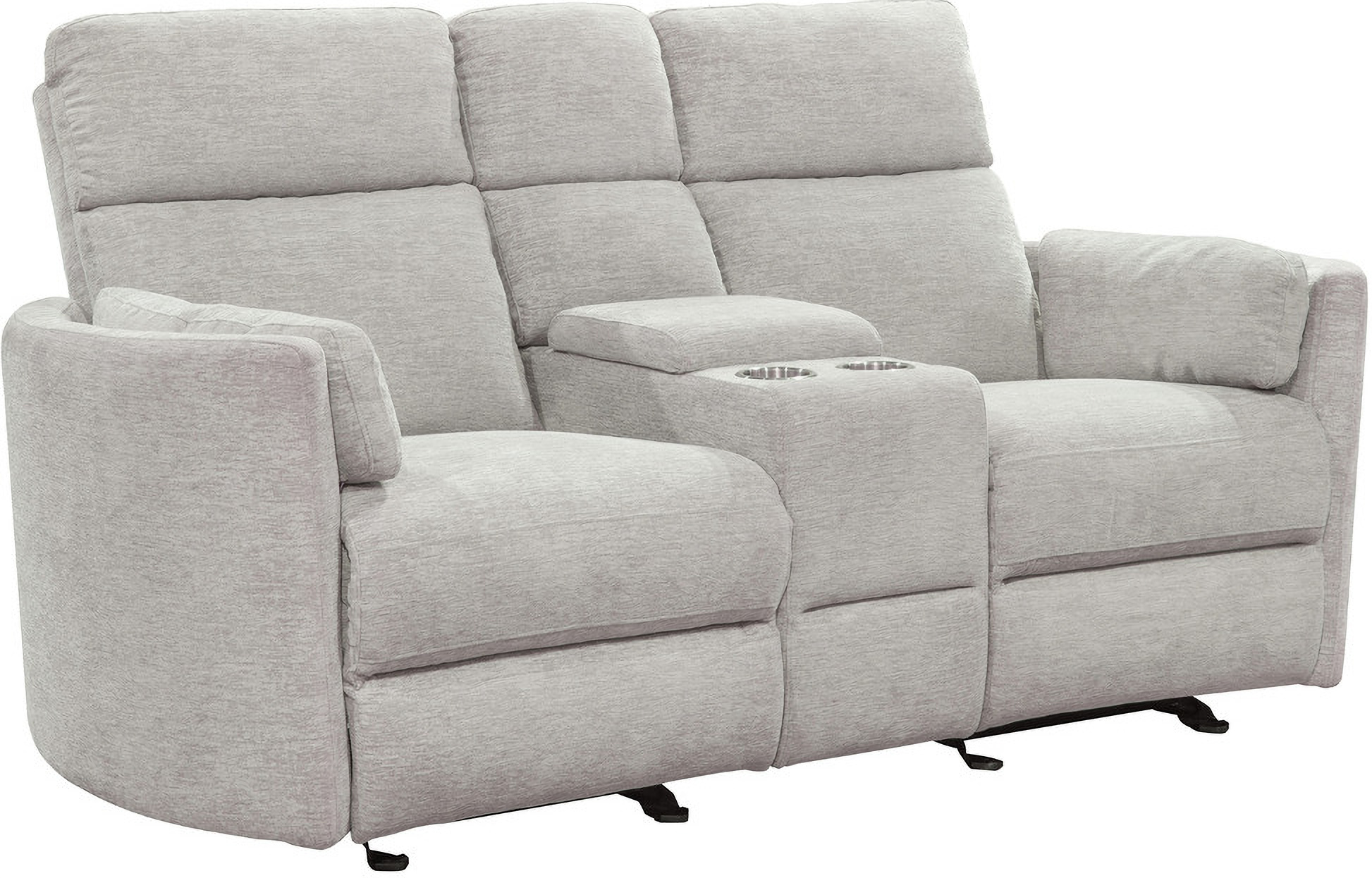 Radius Power Glider Reclining Console Loveseat In Mineral by Parker House 1StopBedrooms