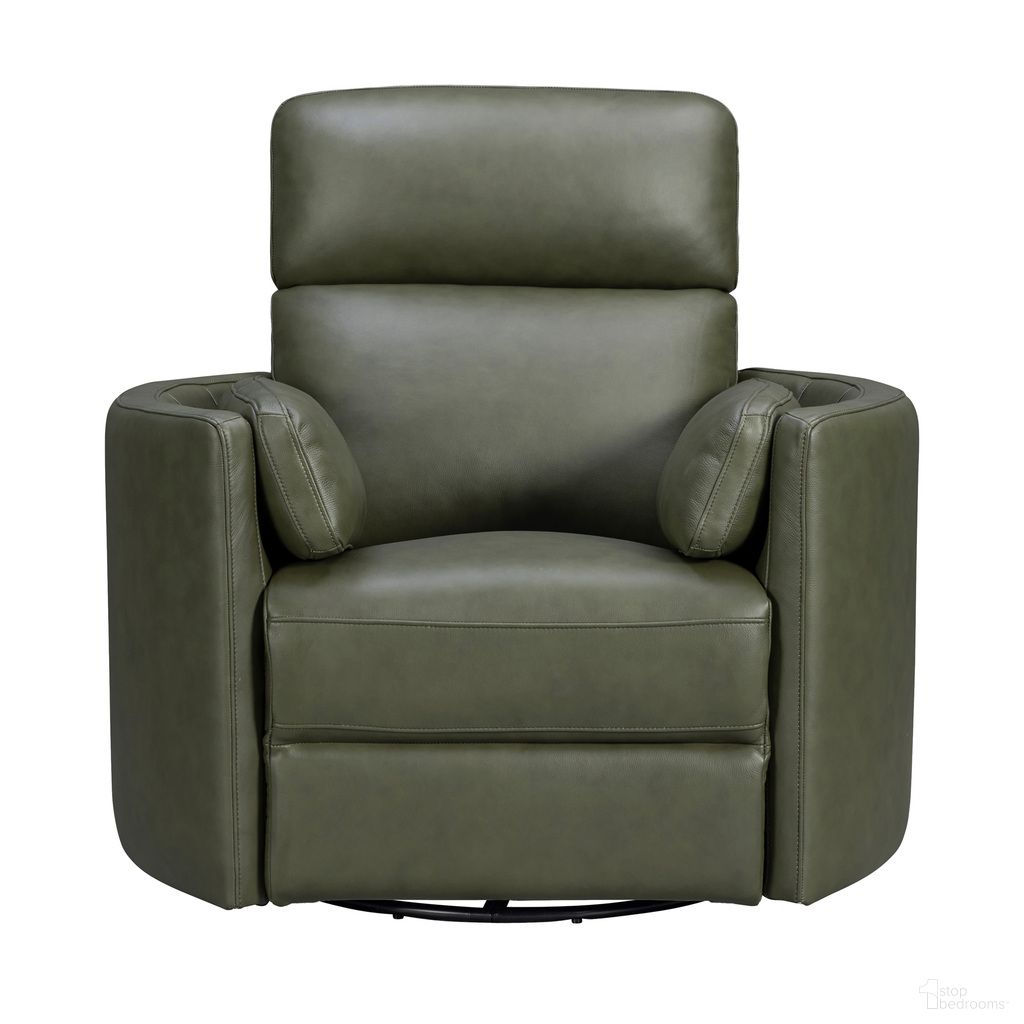 The appearance of Radius Power Swivel Glider Recliner In Lyric Sage designed by Parker House in the modern / contemporary interior design. This lyric sage piece of furniture was selected by 1StopBedrooms from Radius Collection to add a touch of cosiness and style into your home. Sku: MRAD#812GSP-LYSG. Material: Top Grain Leather.