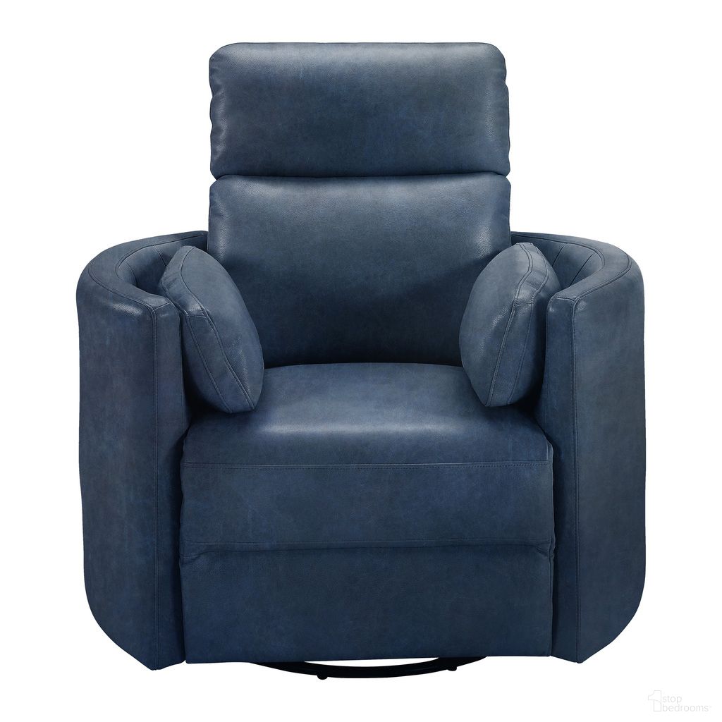 Radius Power Swivel Glider Recliner In Vintage Navy