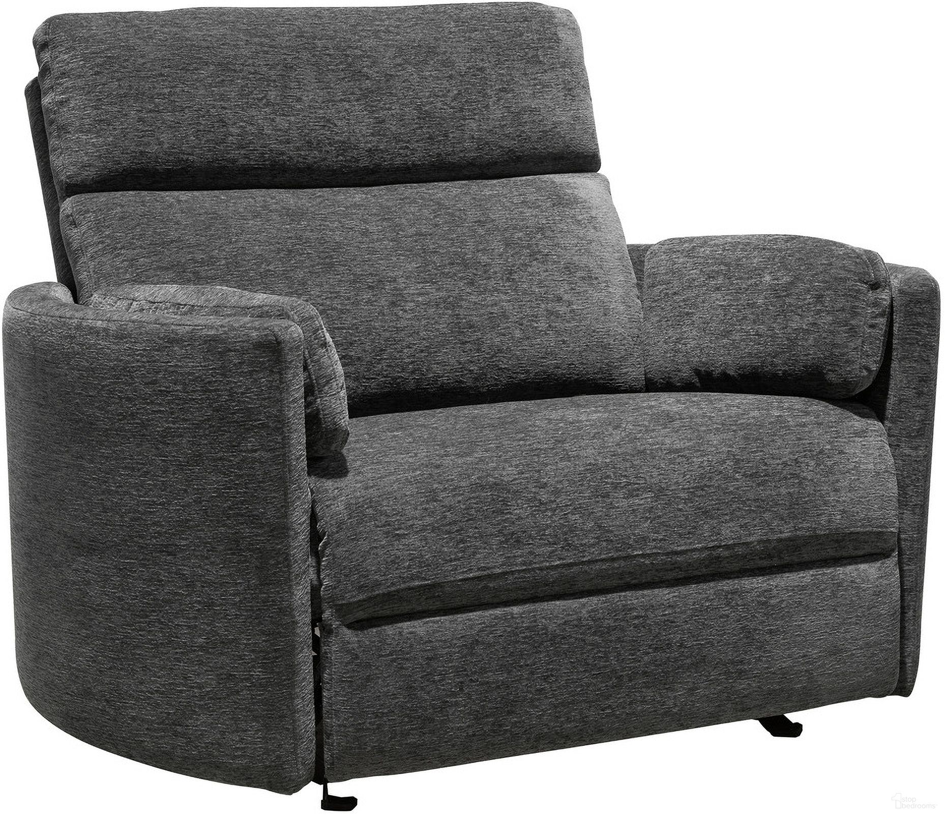 The appearance of Radius XL Extra Wide Power Glider Recliner In Dark Grey designed by Parker House in the modern / contemporary interior design. This dark grey piece of furniture was selected by 1StopBedrooms from Radius Collection to add a touch of cosiness and style into your home. Sku: MRAD#812GP-XL-MED. Material: Polyester.