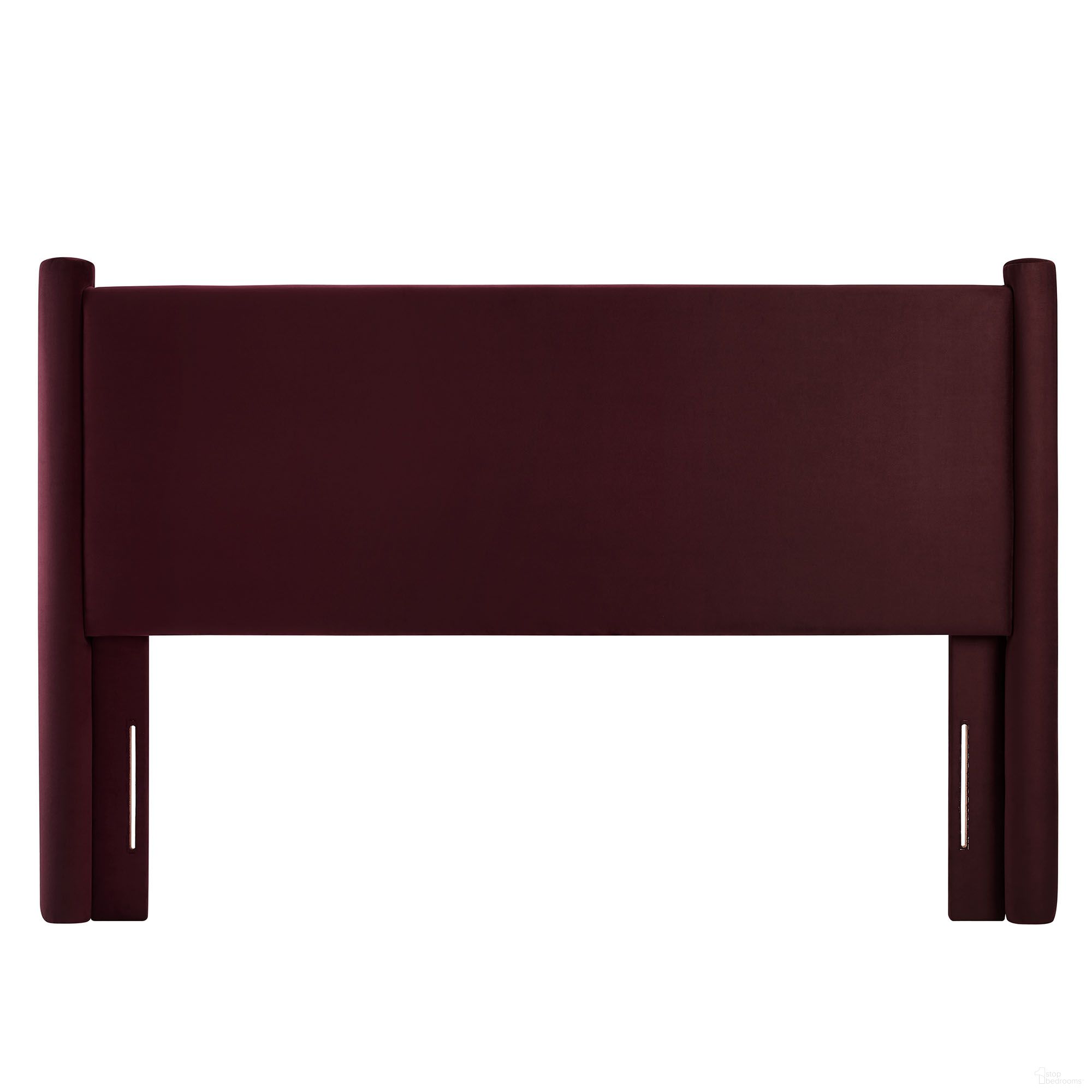 The appearance of Rael Performance Velvet Queen Headboard In Mulberry designed by Modway in the modern / contemporary interior design. This mulberry piece of furniture  was selected by 1StopBedrooms from Rael Collection to add a touch of cosiness and style into your home. Sku: MOD-7179-MUL. Bed Size: Queen. Material: Velvet.