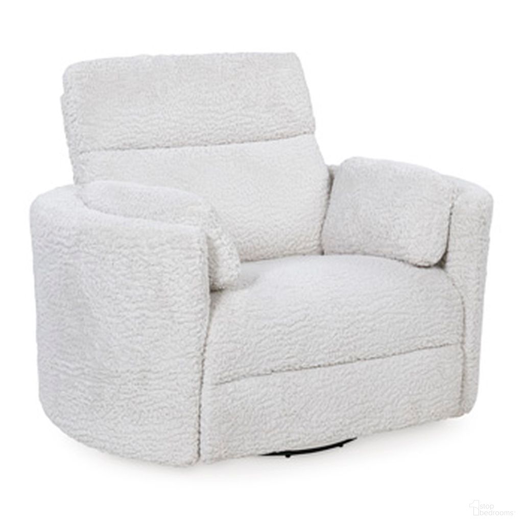 Raemondi Swivel Power Glider Recliner In Silver