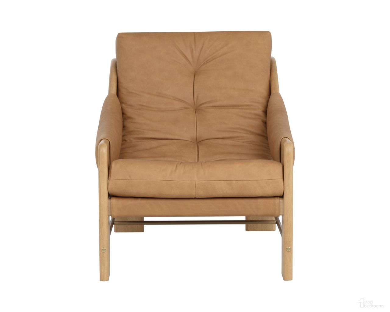 Rafferty Lounge Chair In Rustic Oak and Ludlow Sesame