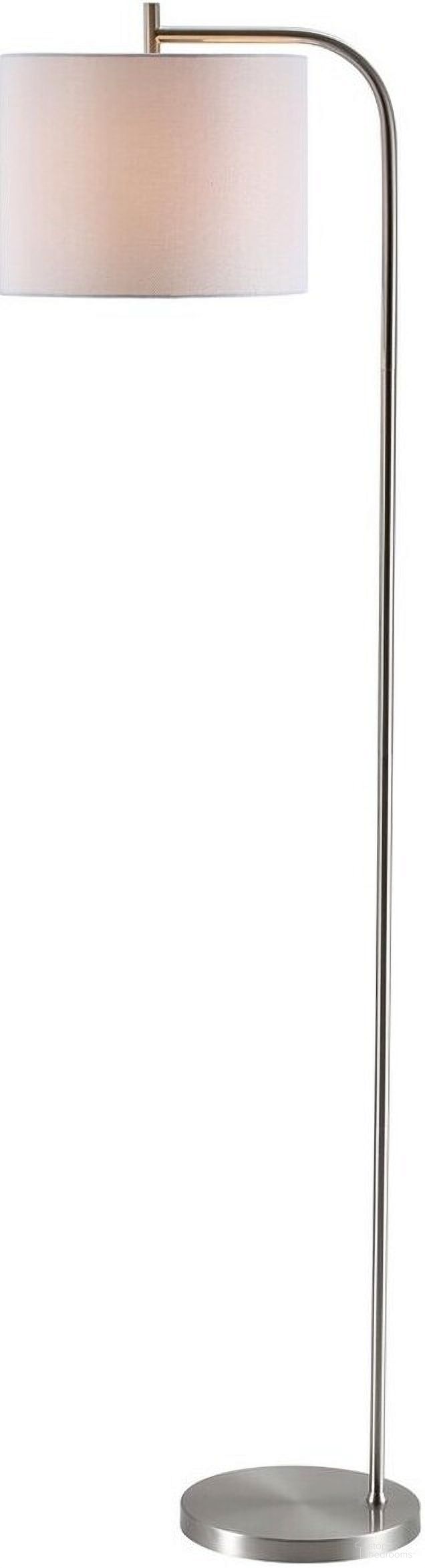 The appearance of Rafin Nickel Floor Lamp designed by Safavieh in the modern / contemporary interior design. This nickel piece of furniture was selected by 1StopBedrooms from Safavieh FLL Collection to add a touch of cosiness and style into your home. Sku: FLL4033A. Material: Iron.