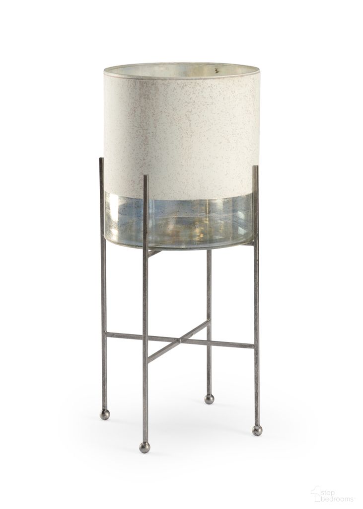 The appearance of Ragsdale Candleholder Large In Silver and Cream designed by Chelsea House in the modern / contemporary interior design. This silver/cream piece of furniture was selected by 1StopBedrooms from Chelsea House Misc Collection to add a touch of cosiness and style into your home. Sku: 384076. Material: Glass.